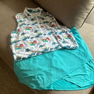 Golf outfit. Skirt 18 inches long